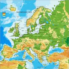 Finde und downloade kostenlose grafiken für europa karte. Europa Physische Karte Poster Online Bestellen Posterlounge De