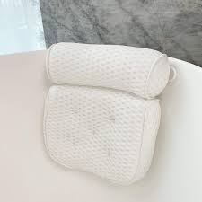 A bath pillow gives your neck, back, head and shoulder support while also protecting from the uncomfortable surface of the bathtub. Spa Bathtub Pillow For Neck Head And Back Support Bath Pillow For Tub Fits Other Bathroom Items Home Garden