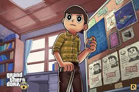 this doraemon x grand theft auto visualization will ruin your childhood grand theft auto artwork doraemon grand theft auto