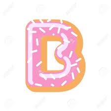 The english alphabet has 26 letters, starting with a and ending with z. Letter B Donut Font Doughnut Alphabet Sweet Lettering Candy Royalty Free Cliparts Vectors And Stock Illustration Image 72373128