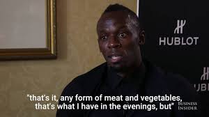 Usain Bolts Diet