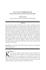 5, sedangkan perbandingan kelereng beni contoh soal perbandingan. Pdf Ayat Ayat Perdamaian Dekonstruksi Tafsir Ala Jane Dammen Mcauliffe