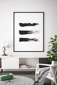 Abstract Black And White Wall Design Brush Stroke Print Black And White Abstract Wall Art Printable Instant Download Modern Minimal Ink Painting Home Decor Simple Design Abstract Art Diy Black And White Wall Art Living Room Art