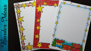 How To Make Easy Page Border Designs For Assignment School Projects Colorful Borders Design Page Borders Design Borders For Paper I'm #craftynica and today i show you how to. how to make easy page border designs