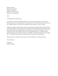 Rental reference letter from friend this is simply a kind. 40 Awesome Personal Character Reference Letter Templates Free