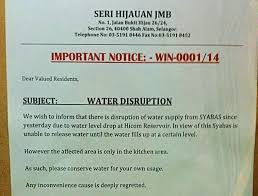 Sesama mara (#sesamamara) is the overarching theme for air selangor's corporate social responsibility (csr) programmes for 2020. Condo Management Issues Low Water Pressure Notice The Star