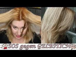 sos soforthilfe gegen gelbstich aus der drogerie elen pruefer youtube gelbstich haare gelbe blonde haare haarfarben entferner