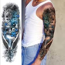Vantaty 10 Hojas Realistas Tigre Tatuajes Temporales Animales Par