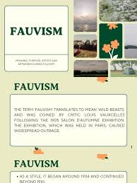Reporting Fauvism