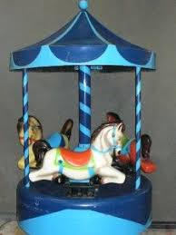 Coin Operated Carousel There Was A Red One Outside Of K Mart Kiddie Rides Childhood Memories Childhood
