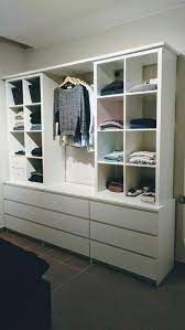 Suchst du nach einer montageanleitung für dein ikea produkt? Offener Schrank Mit Kallax Und Malm Offener Schrank Mit Kallax Und Malm Cupboard Ikea Closet Hack Ikea Wardrobe Hack Ikea Wardrobe