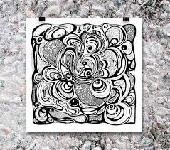 Abstract Art Black And White Drawings Easy Art Print Intestines Print Of Black And White Abstract Drawing 8 X 10 B2g1f Black And White Abstract Abstract Drawings Black And White Drawing