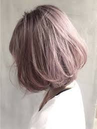 musk pink hair color style hair selection by styleentre 髪 色 髪型 ボブ ヘアカラー