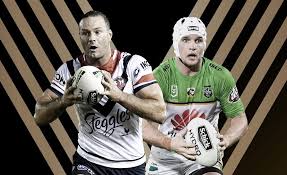 3:00pm trent robinson's side takes a different shape to the one that defeated the canberra raiders in indigenous round on the central coast in round 12. Nrl Grand Final Preview Sydney Roosters Vs Canberra Raiders The Sporting Base