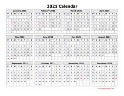 Personalize this year at a glance using our online calendar maker. Printable Calendar 2021 Free Download Yearly Calendar Templates