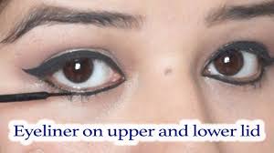 Sometime time after 40, our eyelids start drooping downward making the corners look turned down (sad look). How To Apply Eyeliner On Lower And Upper Lid à¤'à¤¯ à¤² à¤‡à¤¨à¤° à¤²à¤— à¤¨ à¤• à¤¤à¤° à¤• Youtube