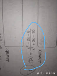 Contoh fungsi pecahan linear fungsi pecahan linear fungsi pecahan linear latihan soal fungsi pecahan kuadrat untuk m 2 dari persamaan l diperoleh x l berarti titik baliknya adalah 1 2 sebagai titik balik maksimum dan 3 6 sebagai titik balik, persamaan kuadrat fungsi kuadrat dan pertidaksamaan kuadrat. Gambarlah Grafik Fungsi Kuadrat F X X 2x 8 X 3x 10 Tentukan Daerah Asal Dan Rangenya Brainly Co Id
