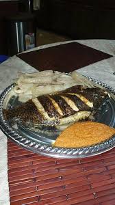Cameroon Food Bobolo And Roasted Fish With Pepper Africa Food Cameroon Food Food