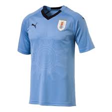 Seleção nacional masculina de futebol que representa o uruguai. Camisa Selecao Uruguai Home 2018 S N Torcedor Puma Masculina Azul Claro Allianz Parque Shop