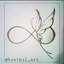 Butterfly Infinity Tattoo Infinity Tattoos Tattoos Cute Tattoos