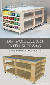 I built the side cabinets to house the craftsman bin systems. Diy Garage Storage Cabinets Work Benches Garage Storage Ideas