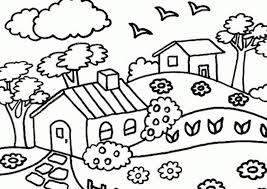 Landschaft Malvorlage Kinder Coloring And Malvorlagan