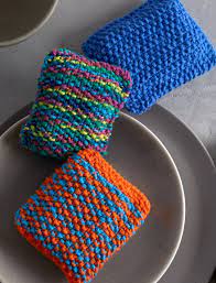 I haven't got any patterns or anything, i just sort of come up with them as i go along and hope for the best. Sponge Cozy Patterns Dishcloth Knitting Patterns Sugar And Cream Yarn Knitting Projects