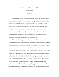 Fomite Transmission Research Paper