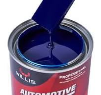 Pintura para automóviles de color azul metálico duro de 2k ...