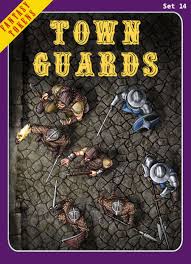 Archer human fantasy character token. Fantasy Tokens Set 14 Town Guards Greg Bruni Drivethrurpg Com