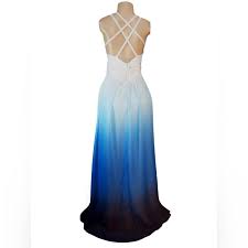 Blue And White Ombre Beach Wedding Dress Blue Wedding Dresses Wedding Dresses Blue Ombre Light Wedding Dresses