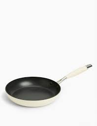 Durable, sophisticated and easy to clean, this 24cm fry pan is a kitchen essential. Cream Aluminium 24cm Frying Pan M S