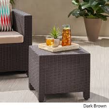 Maybe you would like to learn more about one of these? Riley Outdoor Wicker Side Table Dark Brown Walmart Com Walmart Com