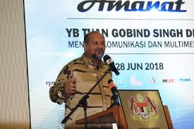 Yb tuan haji mohamad bin sabu. Majlis Amanat Yb Tuan Gobind Singh Deo Menteri Komunikasi Dan Multimedia Malaysia Finas