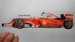 Formula 1 cars cannot race closely together now, but the sport's bosses believe they are finding ways to make sure they can by 2021. Ferrari Sf16 H Speed Drawing How To Draw F1 Car Youtube