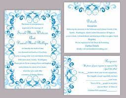 Wedding Invitation Template Download Printable Wedding Etsy Diy Wedding Invitations Templates Instant Download Wedding Invitations Wedding Invitation Templates