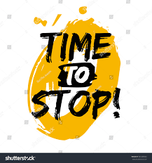 Time Stop Brush Lettering Vector Illustration Stock Vector (Royalty Free)  561600532 | Shutterstock