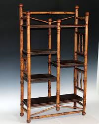 Apr 09, 2021 · the butcher block island is a stylish centerpiece for this sparkling open cabinet and shelf space. Brand New Antique Wicker Standing Shelf Bookcases Home Garden