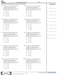 4 Oa 5 Worksheets Pattern Worksheet Number Patterns Worksheets Math Patterns