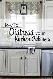 Distressed Kitchen Cabinets How To Distress Your Kitchen Cabinets Distressed Kitchen Cabinets Distressed Kitchen Painting Kitchen Cabinets White