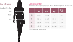 size chart sold by glam rack on storenvy