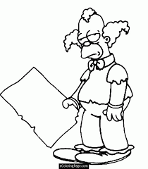 A batalha mais imaginada do século. The Simpsons Krusty The Clown Coloring Page For Kids Printable Krusty The Clown Simpsons Drawings Cool Coloring Pages