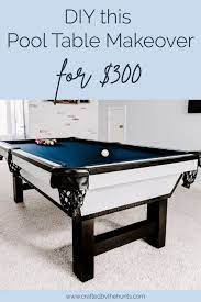 Each player gets 5 balls that go on the starting spots on the table. Diy Pool Table Makeover Crafted By The Hunts Diy And Design