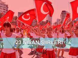 Bugün yirmi milyon türk bir tek kalp, bir tek vücut; 23 Nisan Siirleri 2 Kitalik