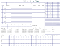 Printable and fillable cricket score sheet sample. Free Printable Cricket Score Sheets Pdf Download Printerfriend Ly