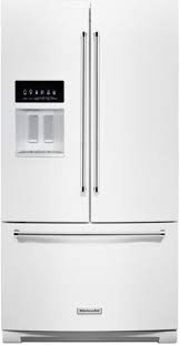 Kitchenaid Krff507hwh French Door Refrigerator White Kitchen Aid Appliances Kitchen Aid
