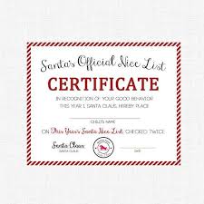 Nice List Certificate Printable Etsy In 2021 Nice List Certificate Awesome Lists Christmas Nice List