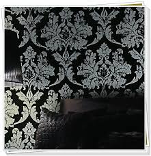 Create your perfect sanctuary with a choice of luxury wallpapers and contemporary designs. Home Decor Black Silver Damask Wallpaper Leather Bedroom Wallpaper Background Wall Wallpaper Black Floral For Living Room Wp510 Wallpaper Green Wallpaper Purplewallpaper Manufacturer Aliexpress