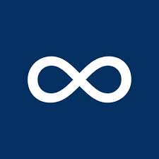 Navy Blue Infinity Art Print By M Studio Society6 Infinity Art Art Art Prints