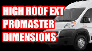 Explore the stories of a few ram promaster® owners who have transformed their vans to meet the needs of work, play and adventure. Ram Promaster 159 Ext High Roof Dimensions Youtube